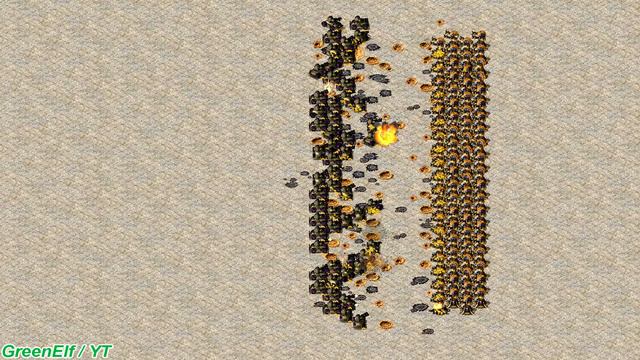 Gattling Tank vs Gattling Cannon - Same Cost - Red Alert 2 смотреть онлайн