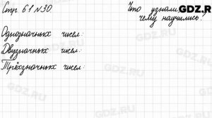 Что узнали, чему научились, стр. 61 № 30 - Математика 3 класс 2 часть Моро