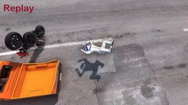 BeamNG Drive Mods - Wheeling contest!! (motorcycle accidents #18) смотреть онлайн