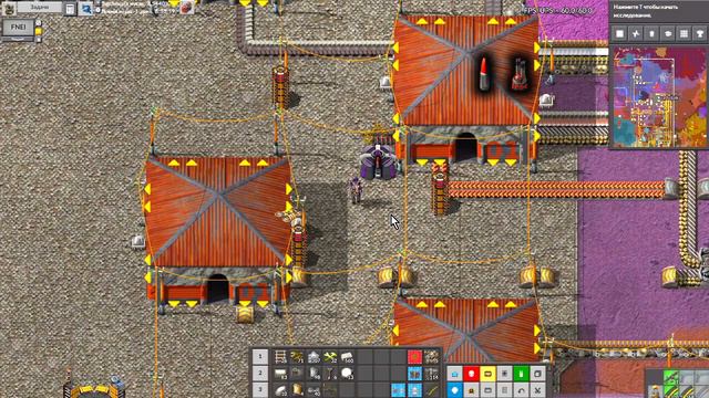 Ep.39 Factorio Подвоз снарядов дронами. Создание логистического покрытия Bob's, Angels, PY, AAI и S смотреть онлайн