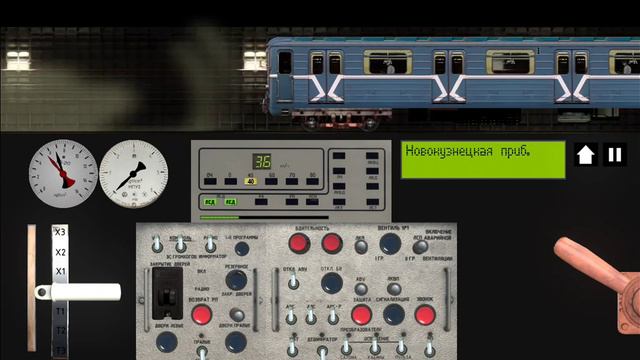 Замоскворецкая линия на Номерном в Симуляторе Московского метро 2D смотреть онлайн