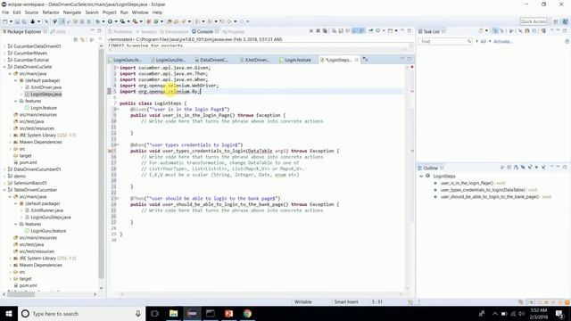Data Driven Cucumber Part 02 смотреть онлайн