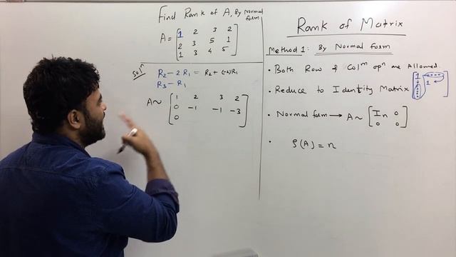 Method to find Rank Of Matrix | By Normal Form (Part 1) смотреть онлайн
