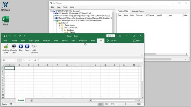 OPC Expert - Export Historical Data to Excel смотреть онлайн
