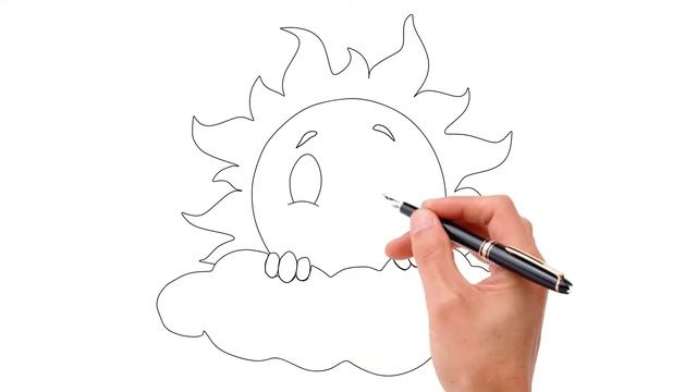 How to draw a sun ? Как нарисовать солнце ? Qanday oson oftob chizish? смотреть онлайн