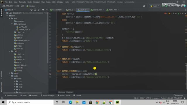 #17 Search Course Using Course Name | Django Search Function Using Icontains #python3 #django смотреть онлайн