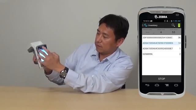 Zebra RFD8500 - How to use the Demo Application смотреть онлайн