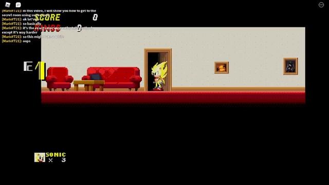 Classic Sonic Simulator - How to get to the secret room using Super Sonic. смотреть онлайн