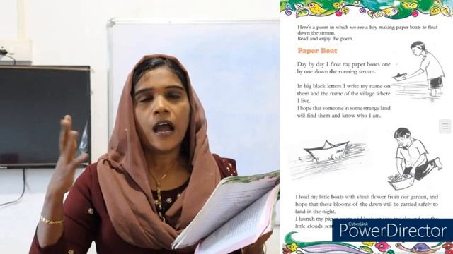 ENGLISH CLASS 4 PAPER BOAT POEM ABIDA TEACHER смотреть онлайн