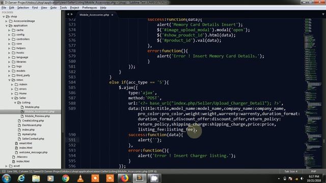 E-commerce Project in Code-igniter Framework Part-115 ( Charger Details Insert into Database ) смотреть онлайн