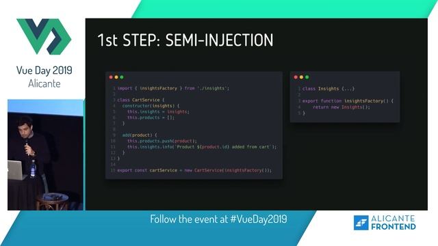 You can inject dependencies in your components, let's do it! - Quique Fdez Guerra - Vue Day 2019 смотреть онлайн