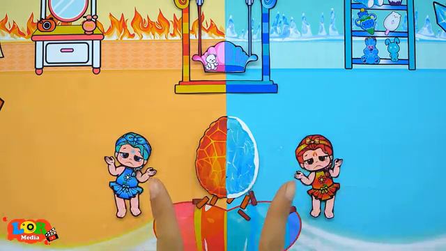 Cartoon - Paper Diy Poor Wednesday Recuse Rich Addams Family _ Rapunzel Compilation 놀이 종이