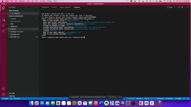 Readme Generator Walkthrough смотреть онлайн
