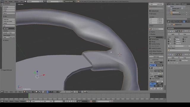 Momo mod 3 with buttons modeling in blender 2.79 смотреть онлайн