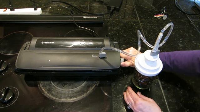 Food Saver Jar Lid Attachment How To Vacuum Seal Dry Foods In Mason Canning Jars смотреть онлайн