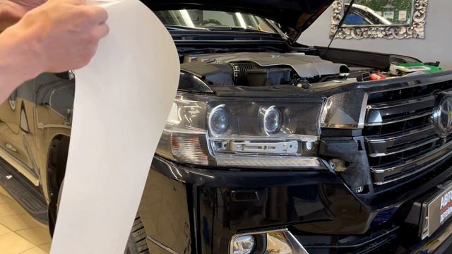 Клеим пленкой фары на toyota land cruiser 200 или 300 смотреть онлайн