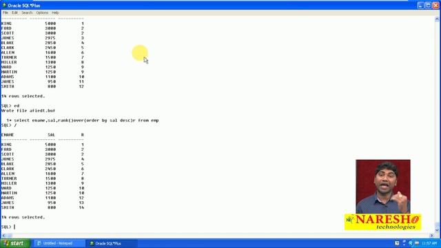 Difference between Row Number, Rank and Dense Rank | Oracle SQL Tutorial | Mr.Murali смотреть онлайн