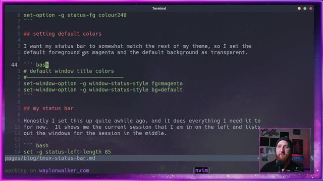 ? clean up your tmux status смотреть онлайн