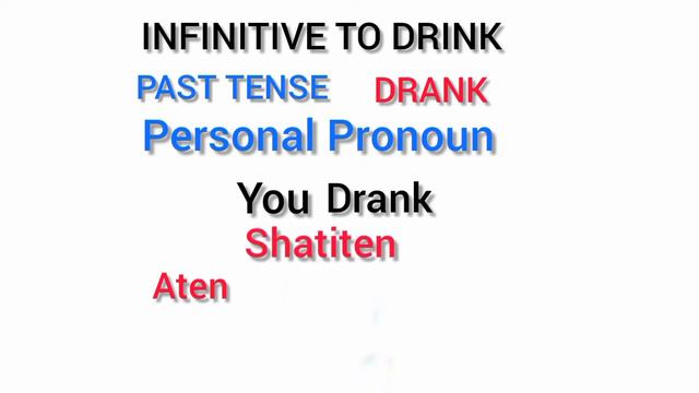 INFINITIVE TO DRINK, HOW TO SAY IN PRESENT, PAST AND FUTURE TENSE смотреть онлайн