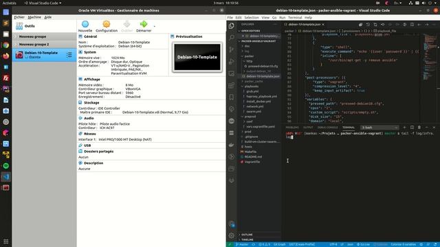 Local Deploiment Cluster Docker Swarm With Packer+Ansible+Vagrant