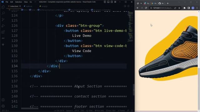 How to Build a Complete Responsive Portfolio Website with HTML, CSS, and JS смотреть онлайн
