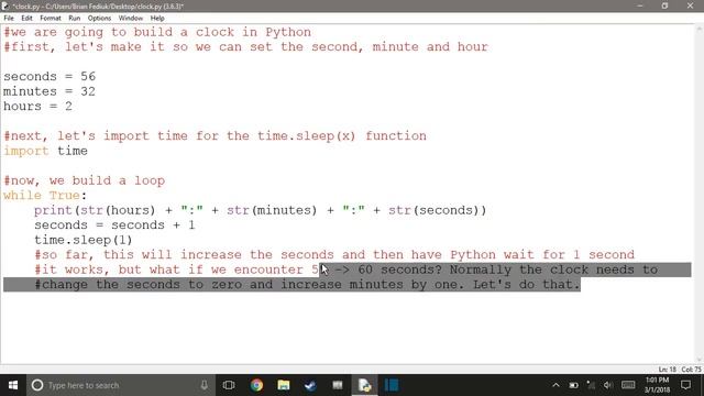 Creating a clock in Python - Part 1 смотреть онлайн