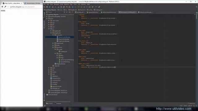 Админ Layout and Routing ( у21) - Symfony 3 Свой Блог смотреть онлайн