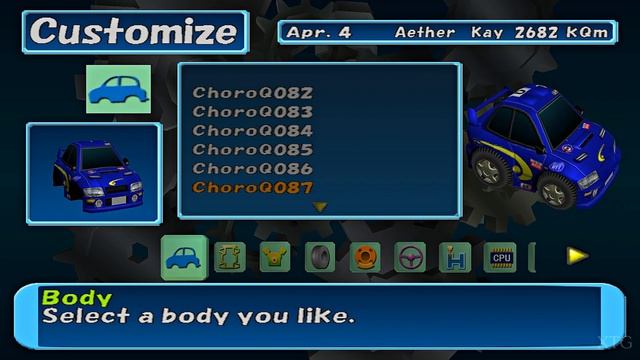 ChoroQ (Choro Q HG4) - All Cars List PS2 Gameplay HD (PCSX2)