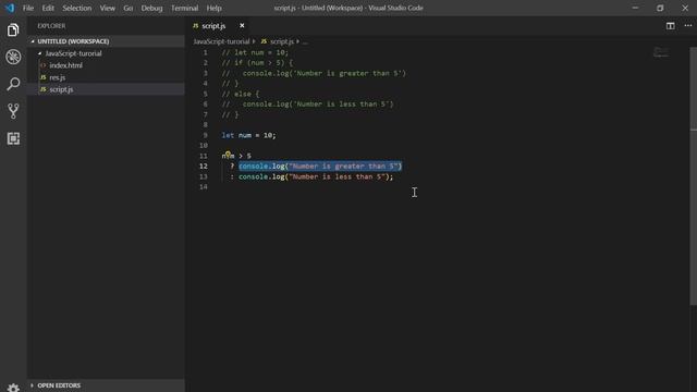 JavaScript in Amharic-16-Conditionals Ternary Operator смотреть онлайн