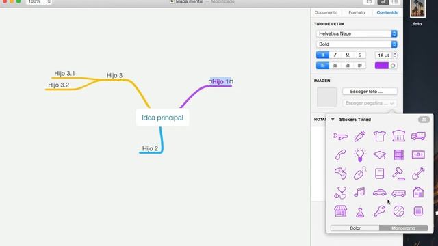 Cómo añadir notas e imagenes a los nodos en MindNode смотреть онлайн