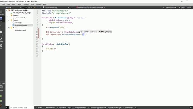 Qt C++ | QSqlDatabase | Create SQLite Database File | Create .db File For SQLite Database Connectio смотреть онлайн