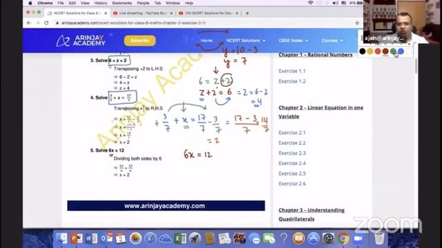 NCERT Solutions for Class 8 Maths Chapter 2 Exercise 2.1 - Linear Equation in one variable смотреть онлайн