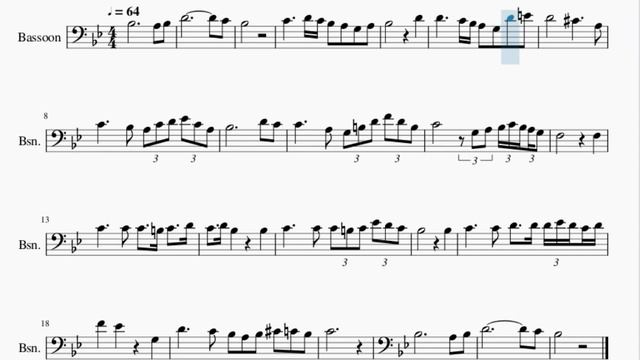 Bassoon Sheet Music: How to play Ave Maria by Franz Schubert смотреть онлайн