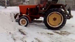 Отвал на Т 25 спереди (поворотный) зима 2 от Red Boy.mp4.