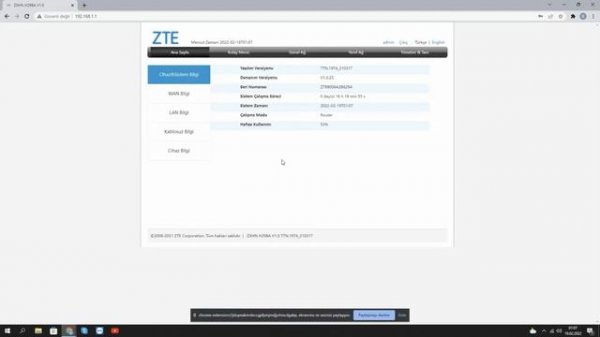 Zte h298a modem kurulumu nasıl yapılır | Modem Arayüz Şifresi Nedir ?