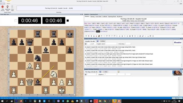 Турнир СС2022 сильнейших шахматных программ - STOCKFISH 19122021, Fritz 18, The King, Houdini MP смотреть онлайн