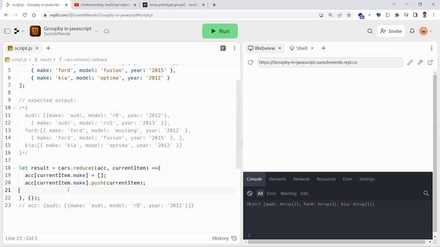 Implement Groupby in JavaScript | Interview Question смотреть онлайн