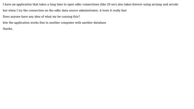 DevOps & SysAdmins: informix odbc connection slow to open in asp.net смотреть онлайн