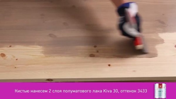 Tikkurila Kiva — обработка мебели полуматовым лаком | DOMINGO.BY