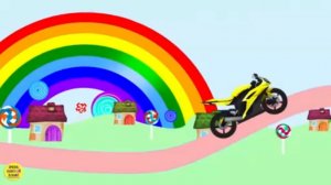 Развивающие мультики. Мотоцикл. Учим счёт и размеры