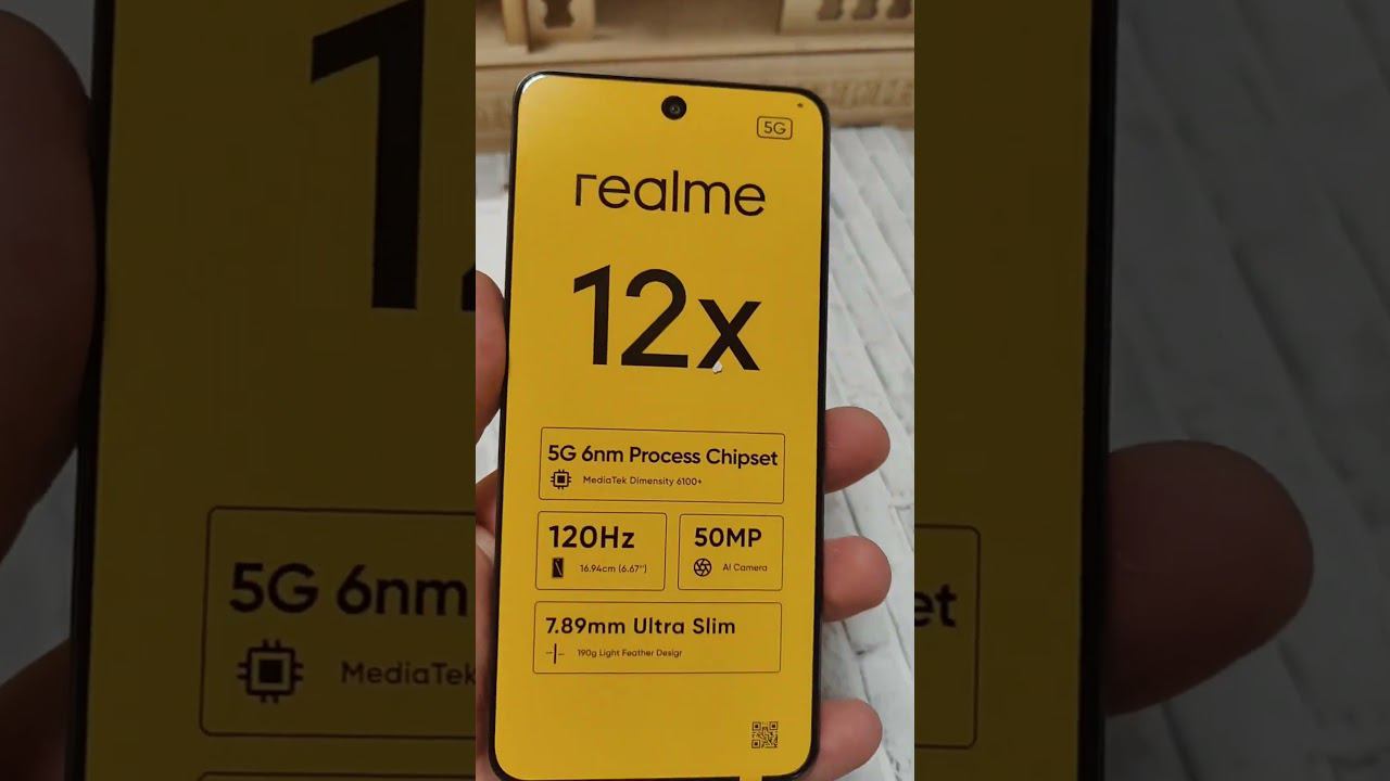 Realme 12x 5G - доступная игровая машина за 12500 рублей (цена распродажи).