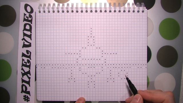 Как рисовать Самолет по клеточкам / Рисунки по клеточкам #pixelvideo смотреть онлайн