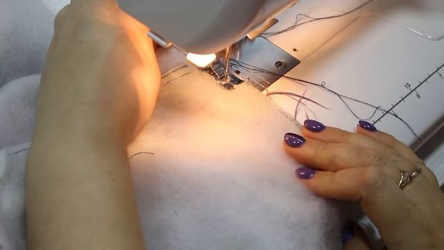 Моя первая стеганая куртка на синтепоне. Шью сама. По выкройке Burda. смотреть онлайн