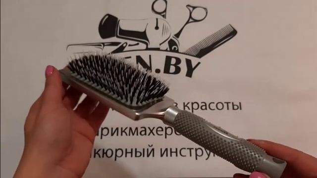 Щётка для волос PROFI широкая щетина+леска смотреть онлайн