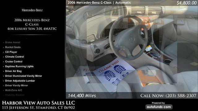 Used 2006 Mercedes-Benz C-Class | Harbor View Auto Sales LLC, Stamford, CT - SOLD