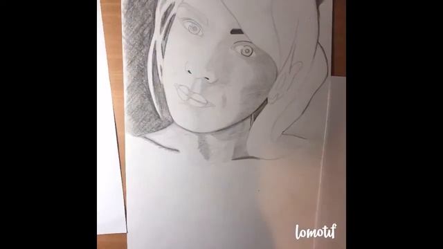 Портрет простым карандашом (поэтапно) смотреть онлайн