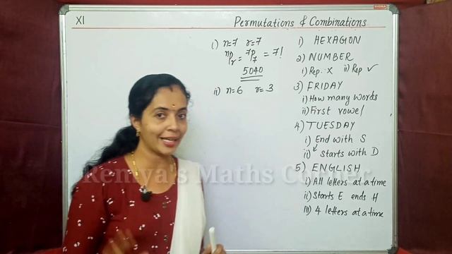 Permutation objects are distinct Part 5 Plus One Maths Chapter 7 Malayalam/English смотреть онлайн