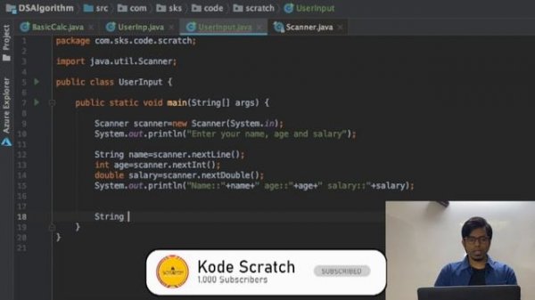 User Input SCANNER || JAVA Expertise Series || Video #6