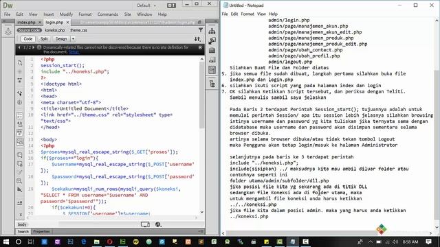 Login Admin - Tutorial Membuat E-Commerce Menggunakan PHP dan MySQLi Part 5 смотреть онлайн