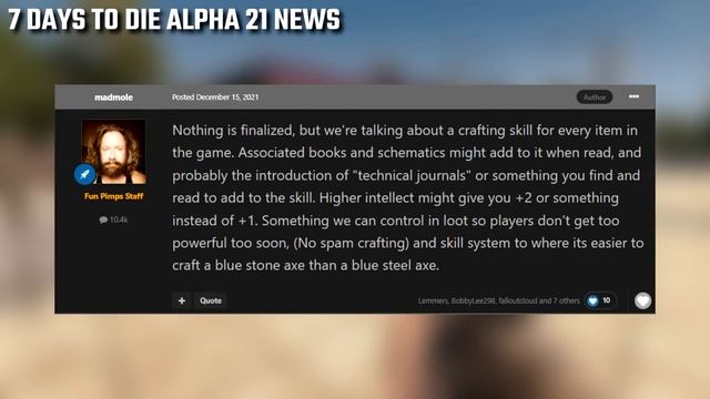 НОВЫЙ КРАФТ В 21 АЛЬФЕ. ? ЧТО РАССКАЗАЛИ ДЖОЕЛ И РОЛАНД ► 7 Days To Die ALPHA 21 НОВОСТИ смотреть онлайн